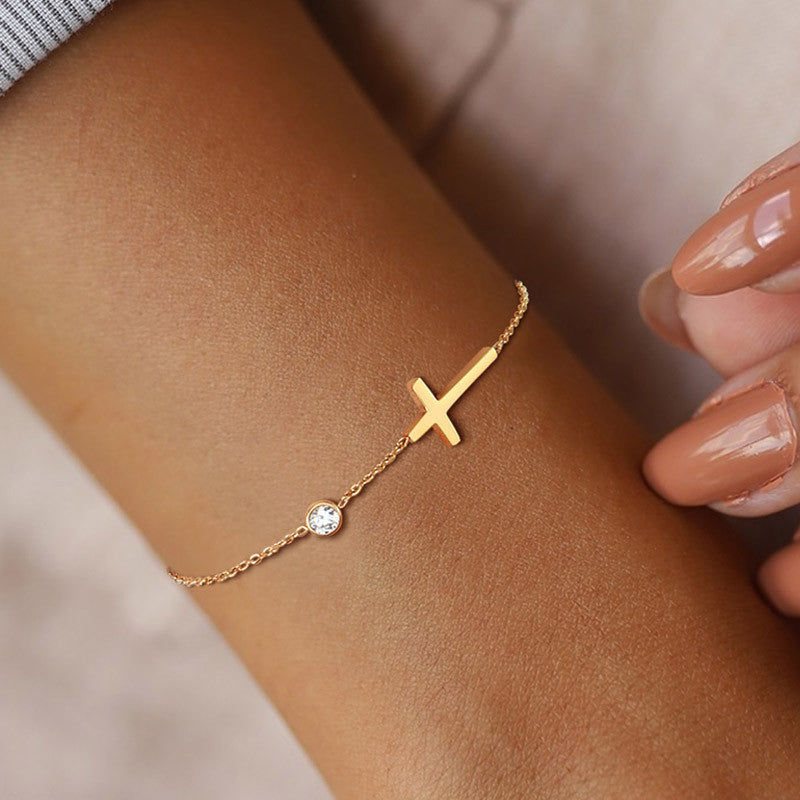 Gold Cross Bracelet/Anklet