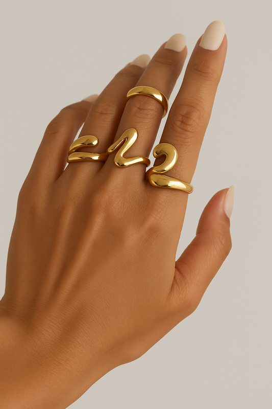 Gold Chunky Rings